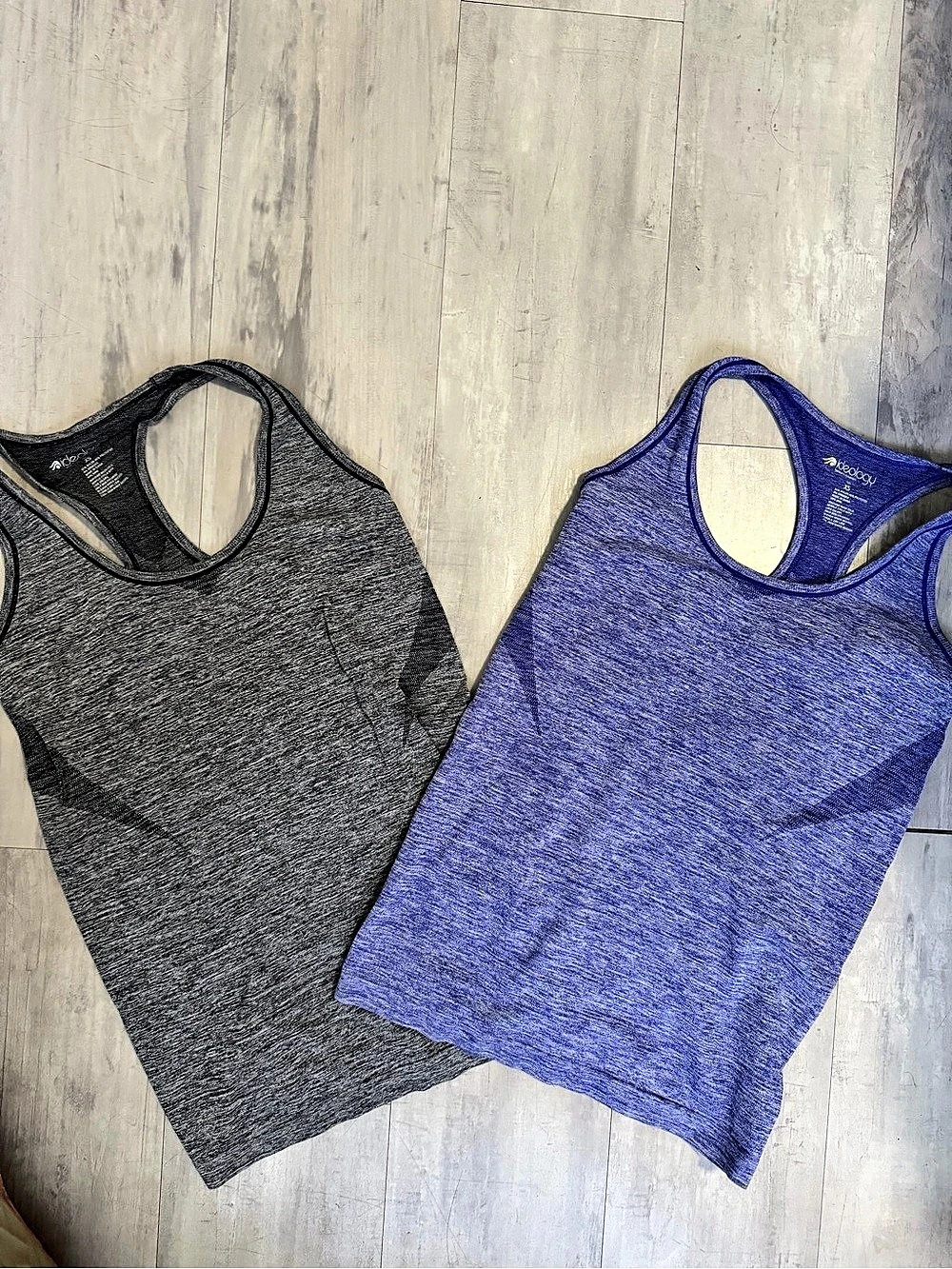 ideology Women's Racerback Tank Top Set Blue & Gray XS